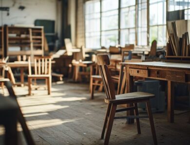 Idées créatives pour fabriquer un plan de travail sur pied moderne
