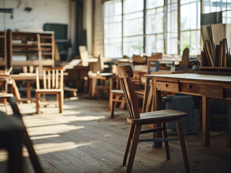 Idées créatives pour fabriquer un plan de travail sur pied moderne