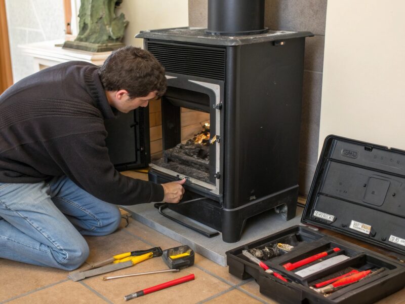 Remplacer le joint d’étanchéité d’un poêle à granulés : le tuto étape par étape