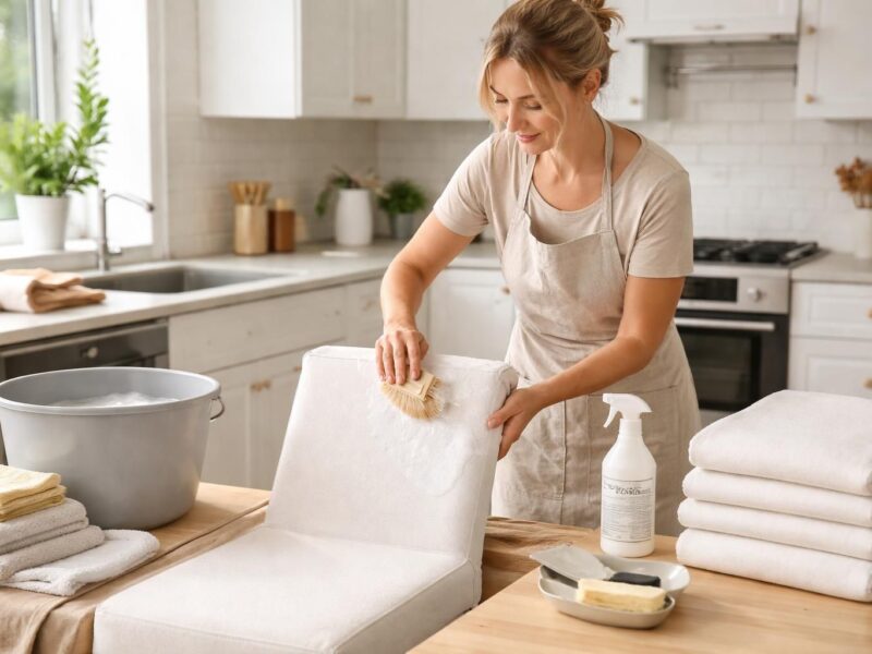 Comment entretenir et nettoyer vos housses de chaises en toute simplicité