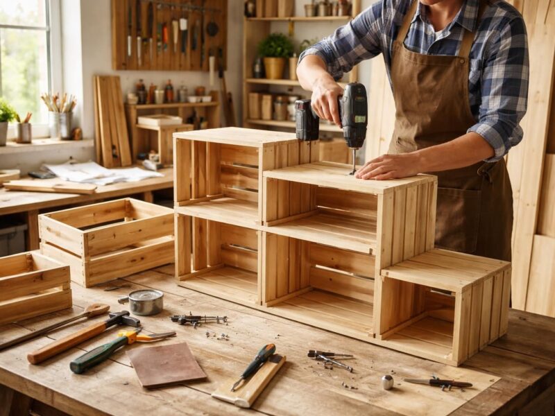 Conseils pratiques pour fabriquer un meuble en caisse à pomme