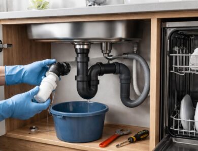 Évacuation du siphon d&rsquo;un évier et d&rsquo;un lave-vaisselle couplé : conseils pour un entretien facile