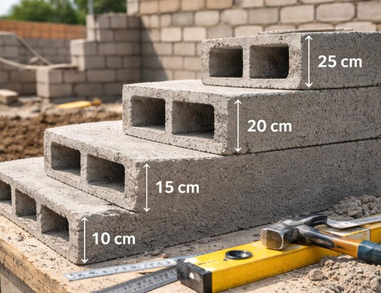 Les dimensions essentielles : pourquoi la largeur d&rsquo;un parpaing compte