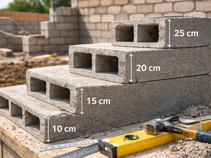 Les dimensions essentielles : pourquoi la largeur d&rsquo;un parpaing compte