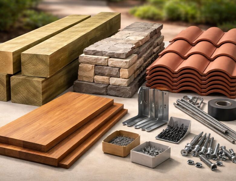 Les matériaux indispensables pour fabriquer un porche d&rsquo;entrée réussi