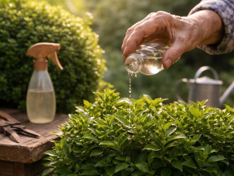Les secrets du traitement de grand-mère au vinaigre blanc contre la pyrale du buis révélés