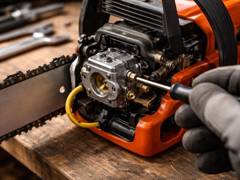 Optimisez votre tronçonneuse grâce au schéma du réglage du carburateur