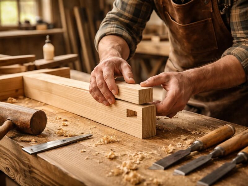 Pourquoi l&rsquo;assemblage à tenon et mortaise bois est-il essentiel en menuiserie ?