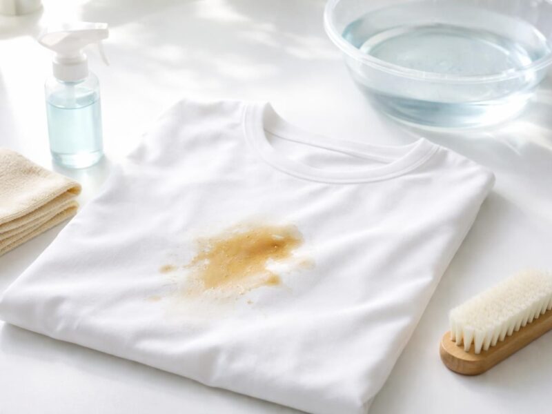 Tache d&rsquo;huile sur vêtement déjà lavé : les erreurs à éviter pour un nettoyage optimal