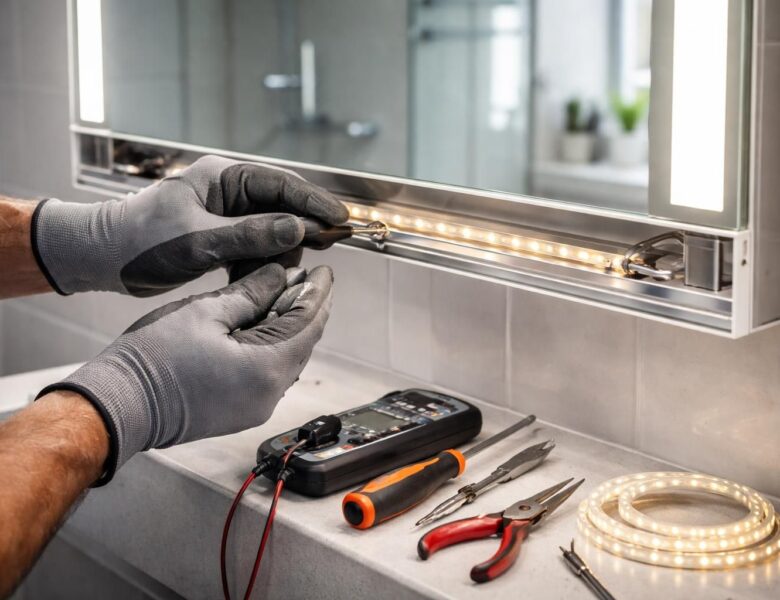 Tout ce que vous devez savoir pour changer un led de miroir de la salle de bain