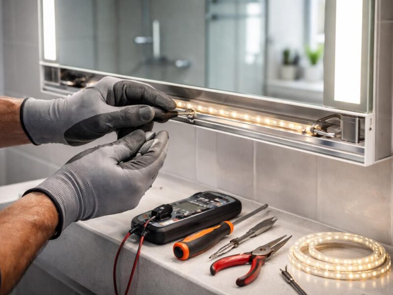 Tout ce que vous devez savoir pour changer un led de miroir de la salle de bain