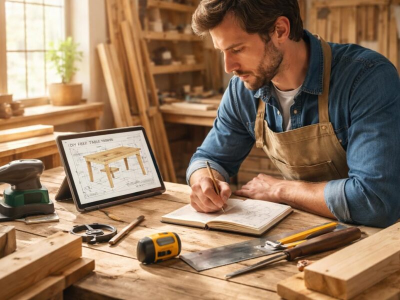Comment un plan de construction d&rsquo;une table en bois gratuit peut booster votre créativité