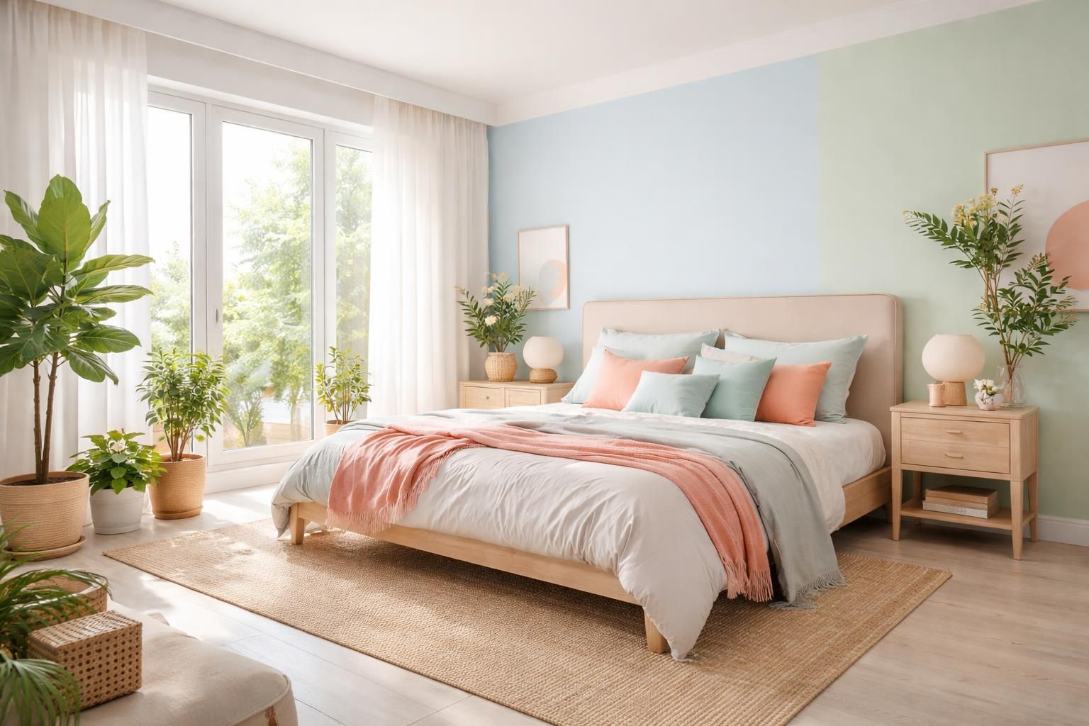 explorez les couleurs de peinture tendance pour rafraîchir votre chambre à coucher cet été et créer une ambiance chaleureuse et apaisante.