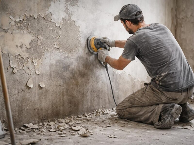 Enlever une vieille peinture sur un mur ciment : les erreurs à éviter absolument