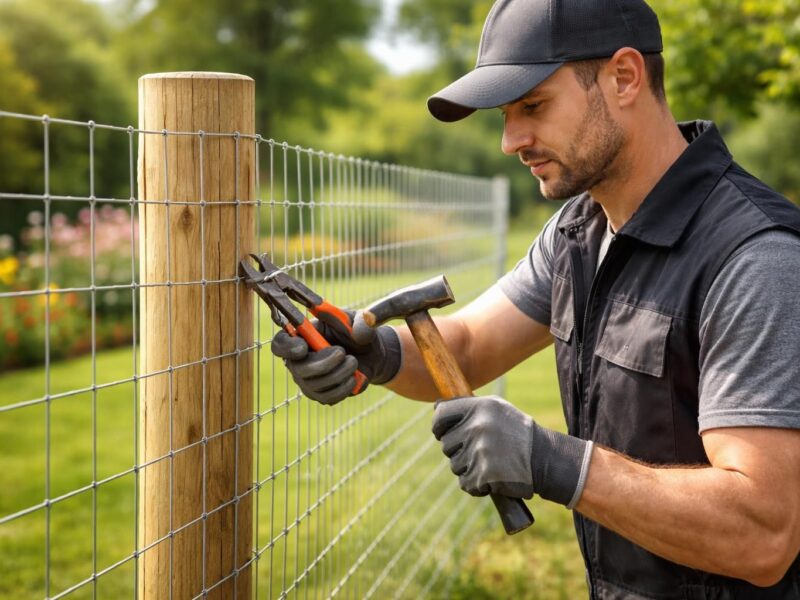 Fixer un grillage correctement : astuces de pro