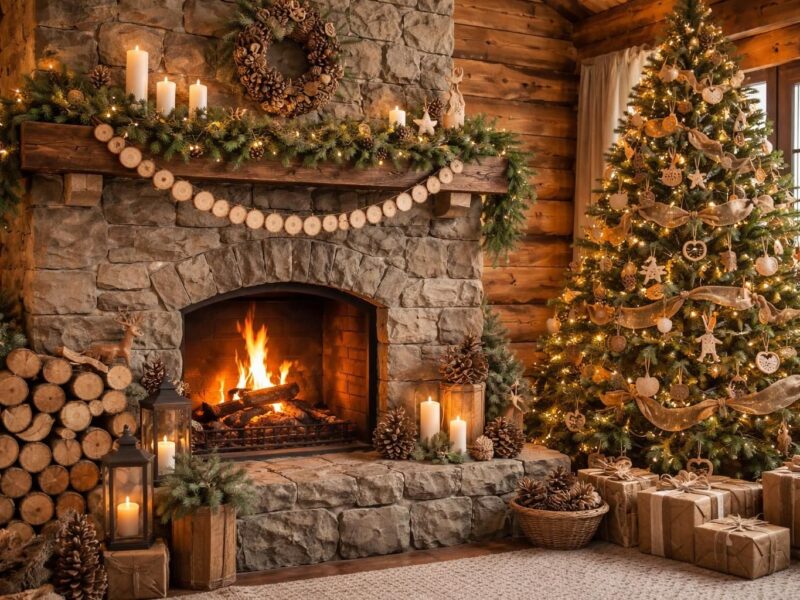 Guide pour une décoration en rondin de bois pour Noël réussie