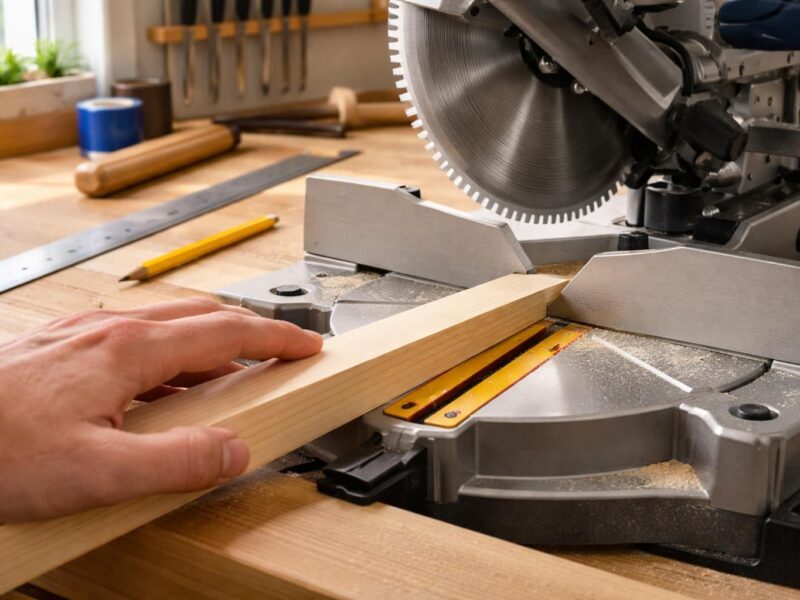 Guide pratique : comment couper une baguette d&rsquo;angle à 45 en toute simplicité