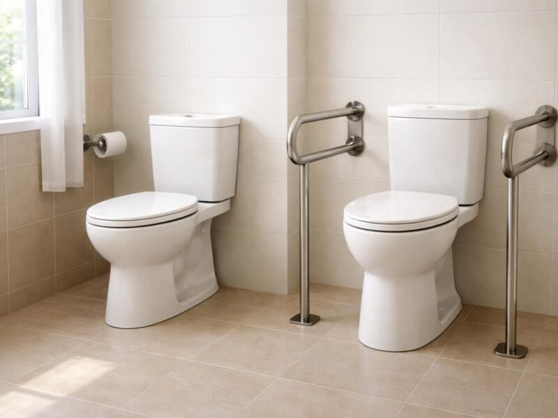 Hauteur de cuvette WC : standard ou PMR