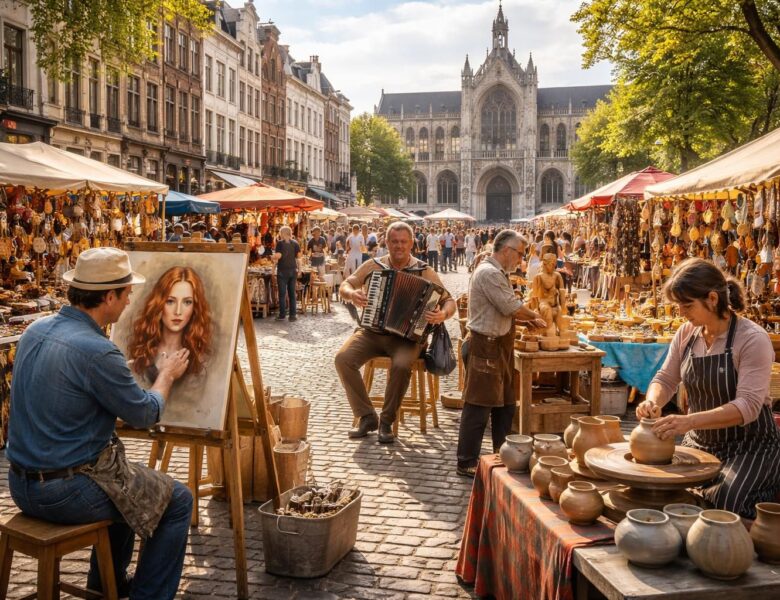 Les artistes et artisans qui font vivre la place Sainte-Catherine