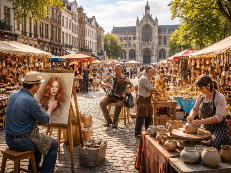 Les artistes et artisans qui font vivre la place Sainte-Catherine