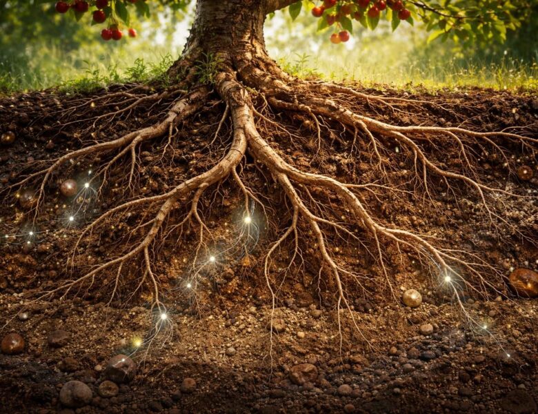 Les racines du cerisier et leurs interactions avec le sol et les nutriments