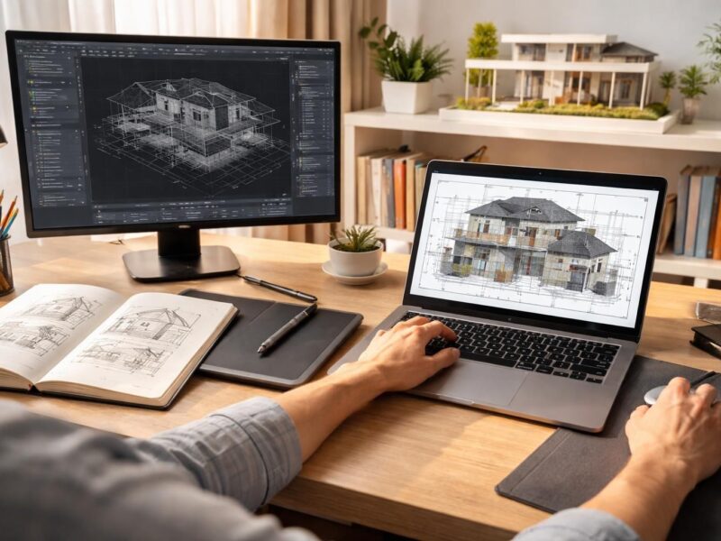 Logiciel pour dessiner une maison : les bons outils selon votre niveau