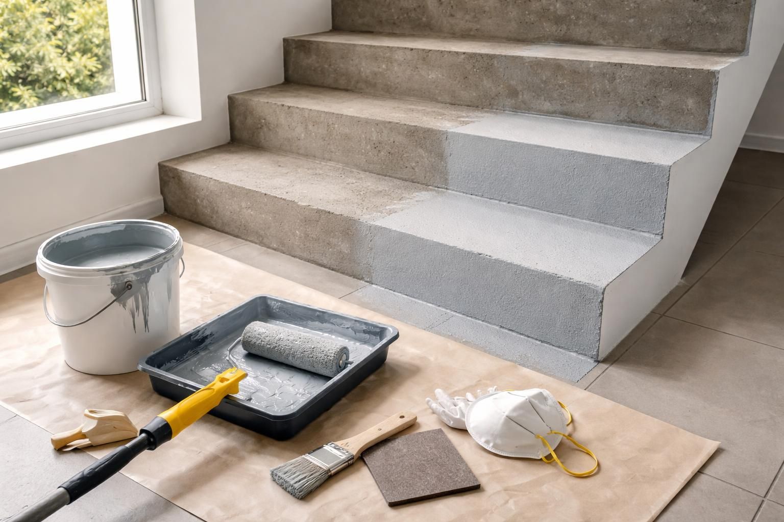 découvrez nos conseils pratiques pour peindre un escalier en béton, ainsi que les matériaux indispensables pour un résultat durable et esthétique.