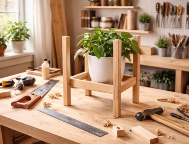 Comment fabriquer vous-même un porte plante en bois : idées et conseils