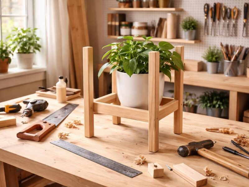 Comment fabriquer vous-même un porte plante en bois : idées et conseils