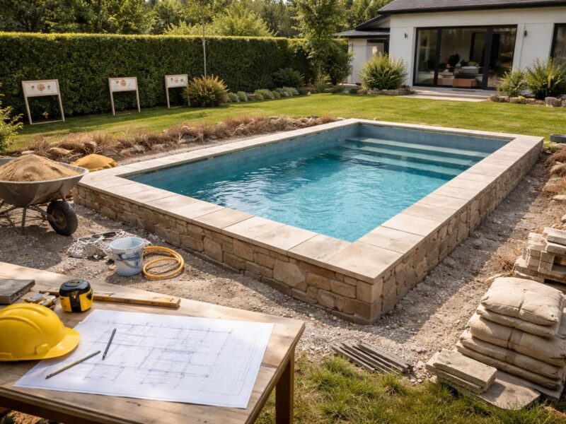 Construit ta piscine semi-enterrée : réglementations à connaître