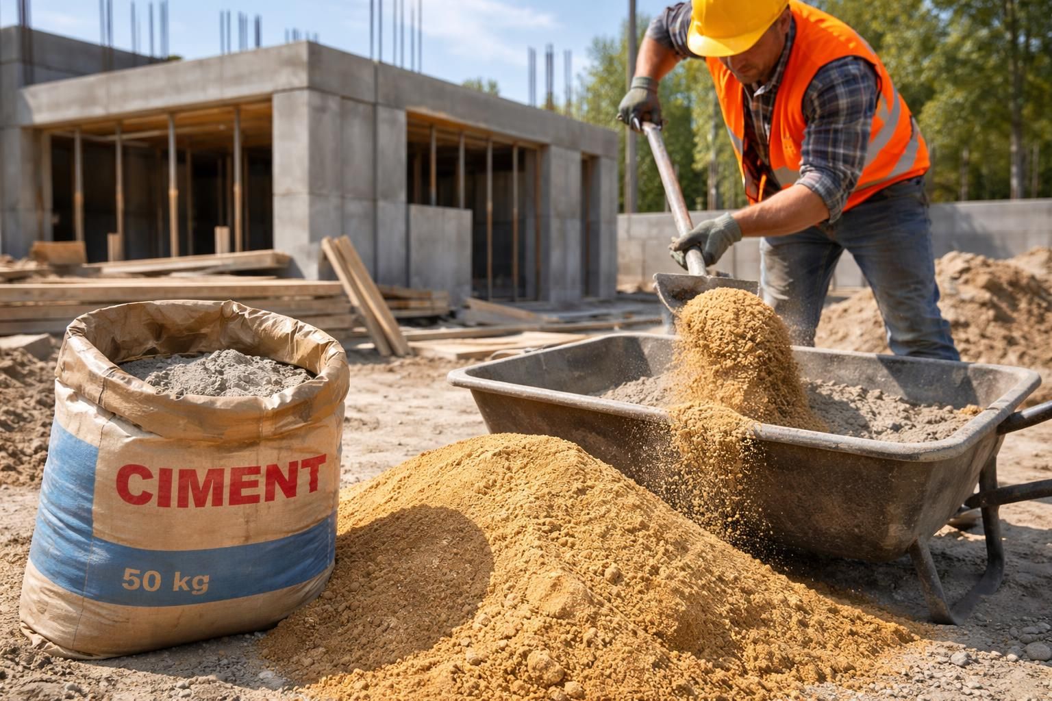 découvrez la quantité idéale de sable à utiliser avec un sac de ciment pour réussir tous vos projets de construction facilement et efficacement.