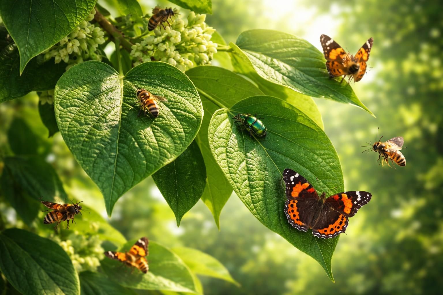 découvrez pourquoi les feuilles du catalpa attirent de nombreux pollinisateurs et leur rôle essentiel dans l'écosystème.