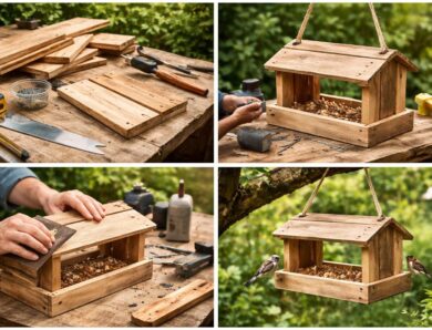 10 astuces pour réussir à fabriquer la mangeoire d&rsquo;oiseaux avec une palette