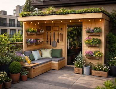 Comment personnaliser votre abri de jardin sur terrasse en appartement