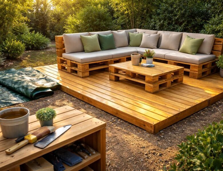 Les astuces pour augmenter la durée de vie de la terrasse en palette et éviter les réparations fréquentes