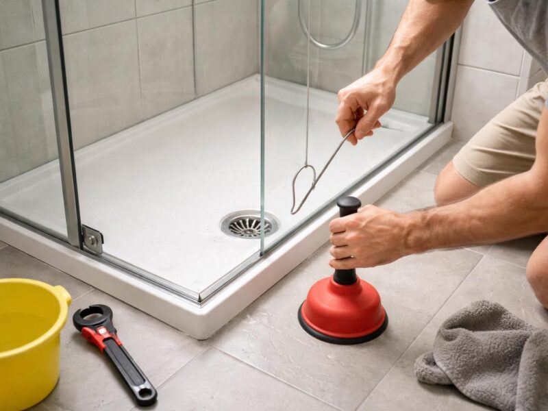 Les astuces pour gérer une bonde de douche inaccessible sans appeler un plombier