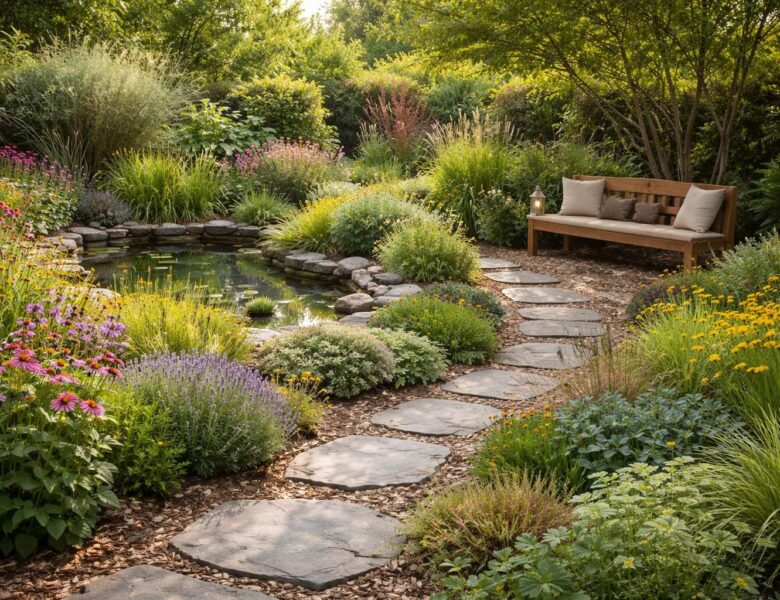 Les avantages d&rsquo;un design de photo d&rsquo;un jardin sans pelouse