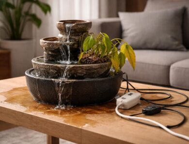 Les erreurs à éviter lors de l&rsquo;installation d&rsquo;une fontaine d&rsquo;intérieur avec plante