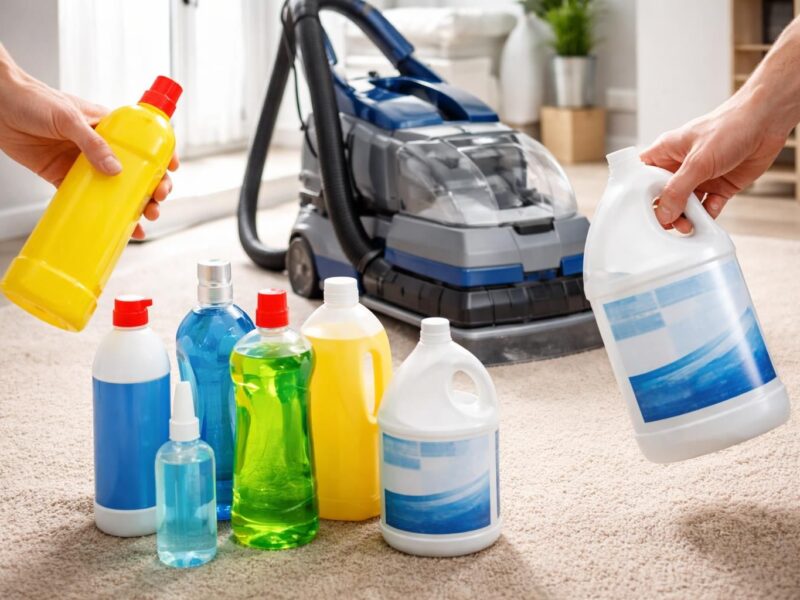 Les erreurs à éviter quand on choisit quelle produit mettre dans une shampouineuse