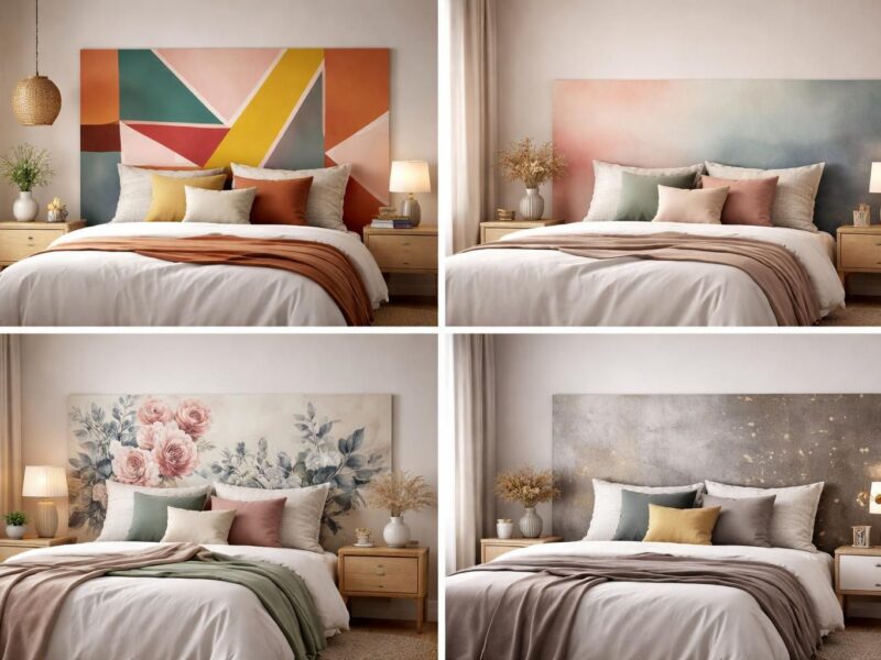 Les meilleures idées de décoration utilisant des têtes de lit à peindre