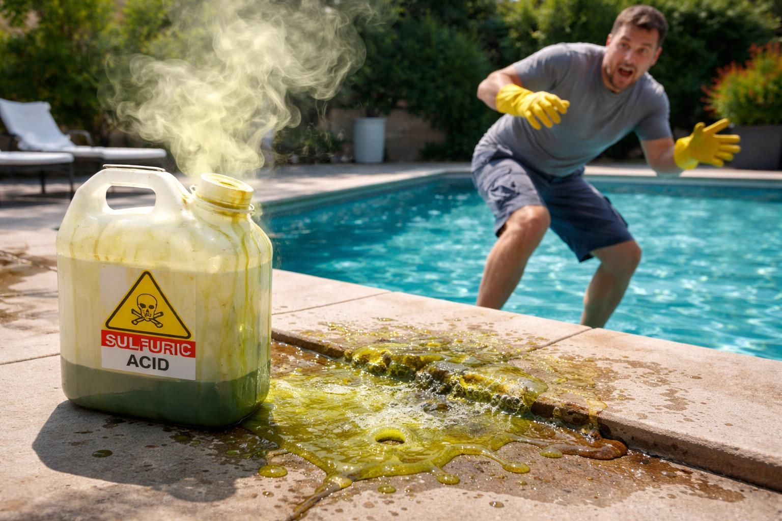 découvrez pourquoi l'acide sulfurique représente un danger pour la piscine et comment il peut compromettre votre sécurité. informez-vous pour protéger votre famille et votre installation.
