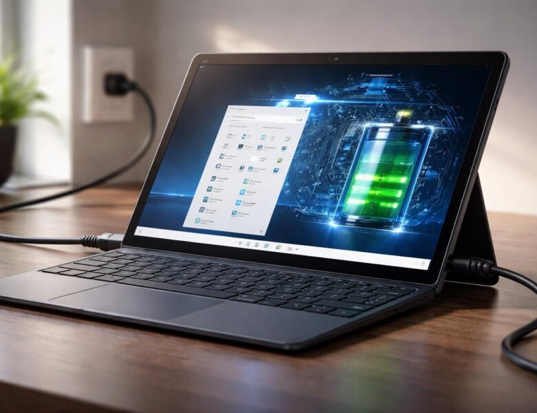 Tablette Windows : alimentation continue et gestion batterie en installation fixe