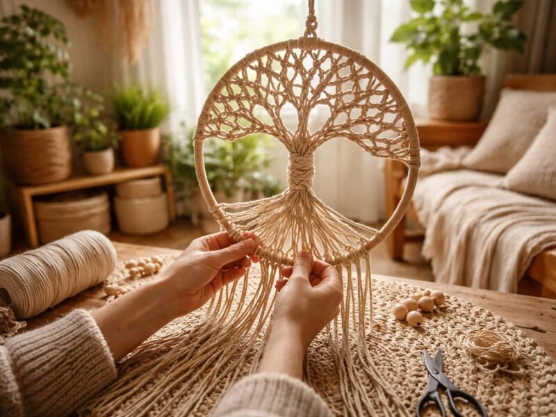 Transformez votre intérieur avec ce tuto pour fabriquer un arbre de vie macramé