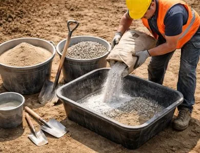 Astuces pratiques pour le dosage du béton pour 1 sac de ciment 25 kg