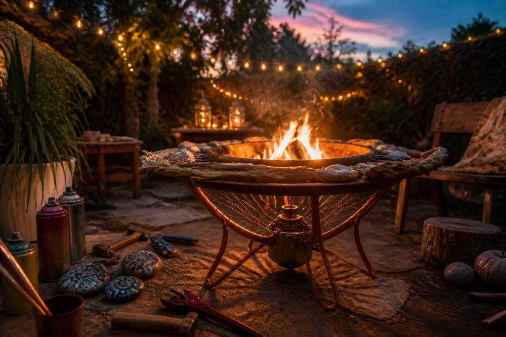 découvrez nos astuces pour fabriquer un brasero original et le personnaliser selon vos envies, afin de créer un espace chaleureux et unique dans votre jardin.
