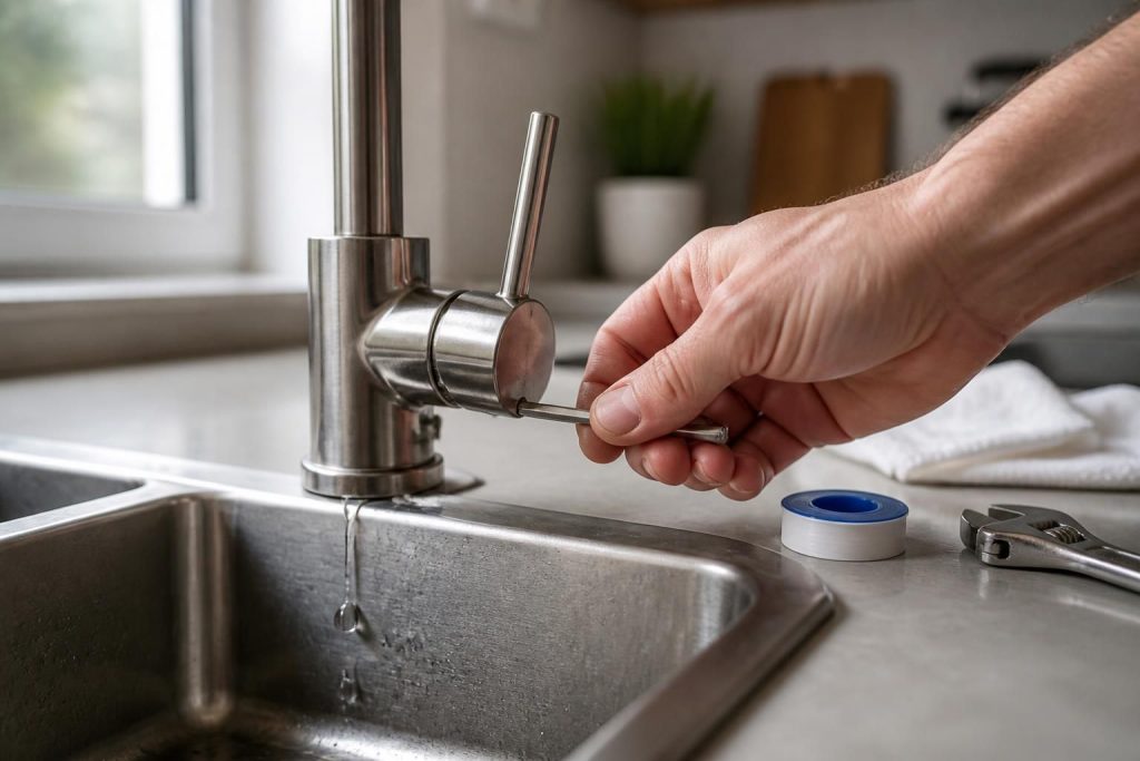 découvrez comment réparer facilement une fuite à la base d'un robinet mitigeur en cuisine grâce à nos conseils pratiques et astuces simples.