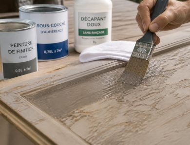 Les techniques efficaces pour peindre du bois déjà peint sans poncer